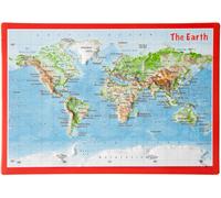 Carte postale en relief (en anglais) - Monde | Georelief