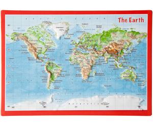 Carte postale en relief (en anglais) - Monde | Georelief