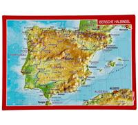 Carte postale en relief - Péninsule ibérique | Georelief