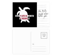 Carte postale « Every Life Is Worth Of Respect »