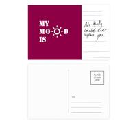 Carte postale Happy Mood Good Weather Art déco tendance pour personne importante anniversaire