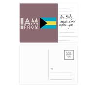 Carte postale « I Am From Bahamas » - Art déco - Carte postale pour anniversaire de mariage