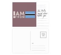 Carte postale « I Am From Botswana » - Art déco - Carte postale pour anniversaire de mariage
