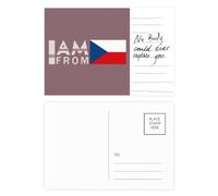 Carte postale « I Am From Czech » Art Déco - Carte postale pour anniversaire de mariage