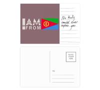 Carte postale « I Am From Eritrea » - Art déco - Carte postale pour anniversaire de mariage