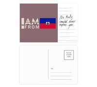 Carte postale « I Am From Haiti » - Art déco - Carte postale pour anniversaire de mariage