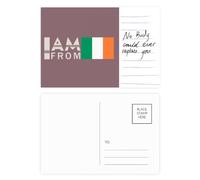 Carte postale « I Am From Ireland » - Art déco - Carte postale pour anniversaire de mariage