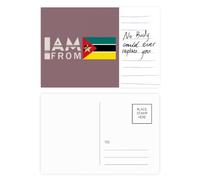 Carte postale « I Am From Mozambique » - Art déco - Carte postale pour anniversaire de mariage