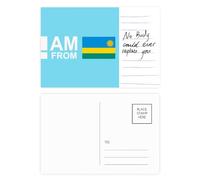 Carte postale « I Am From Rwanda » - Art déco - Carte postale pour anniversaire de mariage