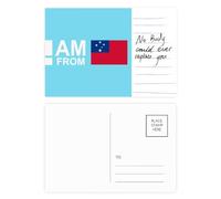 Carte postale « I Am From Samoa » - Art déco - Carte postale pour anniversaire de mariage