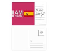Carte postale « I Am From Spain » - Art déco - Carte postale pour anniversaire de mariage