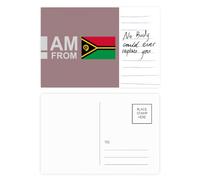 Carte postale « I Am From Vanuatu » - Art déco - Carte postale pour anniversaire de mariage