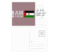 Carte postale « I Am From Western Sahara » - Art déco - Carte postale pour anniversaire de mariage