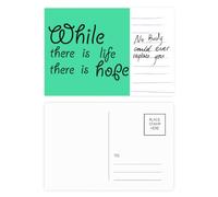 Carte postale inspirante avec inscription « Hope Life » pour anniversaire de mariage