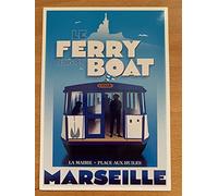 Carte Postale MARSEILLE - Le Ferry Boat - 10x15cm