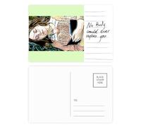 Carte postale Nap Girl Quiet Splendid Trendy Comely Carte postale Anniversaire de personne importante