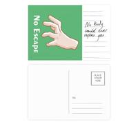 Carte postale No Way Out Catch Seize Capture Gesture Carte postale Anniversaire de personne importante