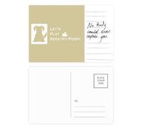 Carte postale Playful en retriever plays poop pour anniversaire de mariage