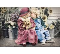 Carte postale puzzle First Love CASTOR