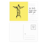 Carte postale représentant la foi du Sauveur de méditation Portrait de miséricordieux Carte postale pour anniversaire de mariage