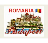 Carte postale Roumanie BUCAREST Souvenirs de voyage Holyday Papier brillant 220 g/m² ou mini poster 12,7 x 17,8 cm