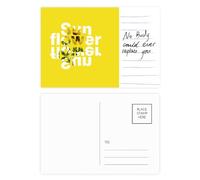 Carte postale tournesol tournesol pour anniversaire de mariage