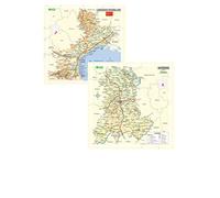 Carte poster Languedoc-Roussillon / Auvergne (recto verso)