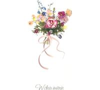 Carte pour la fête des prénoms I 16 - Bouquet de fleurs