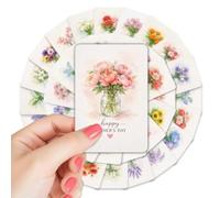 Carte pour Maman - Aquarelle Imprimé Floral Déclaration de Gratitude - Six et Trente Pièces Carte de Voeux Fête des Mères,Pour Femmes, Personnes, Grands-Mères, Épouses, Filles, Dankbaa