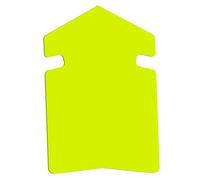 Carte publicitaire Flèche Fluo Jaune Extra Large - 25 pièces - Cartes en papier épais et voyantes pour indiquer les directions, promouvoir des actions et marquer des offres dans les magasins