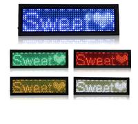 Carte rechargeable de nametag de nom commercial de badge nominatif programmable de LED d'identification de badge avec l'aimant / épingle pour l'exposition de barre de partie de magasin de restaurant