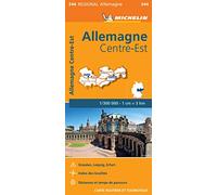 Carte Régionale Allemagne Centre-Est