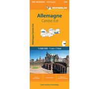 Carte Régionale Allemagne Centre-Est - Michelin - Michelin - broché - Atlas / carte