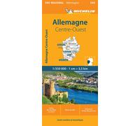 Carte Régionale Allemagne Centre-Ouest - Michelin - Michelin - broché - Atlas / carte