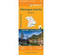Carte Régionale Allemagne Sud-Est Bavière - Michelin - Michelin - broché - Atlas / carte
