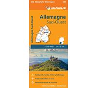 Carte Régionale Allemagne Sud-Ouest