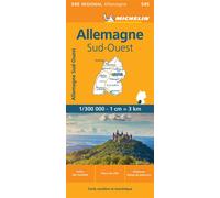 Carte Régionale Allemagne Sud-Ouest - Michelin - Michelin - broché - Atlas / carte