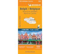 Carte Régionale België/Belgique: Noord en Midden / Nord et Centre