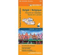 Carte routière et touristique Régional Benelux Belgique Nord et Centre Autre (Auteur)