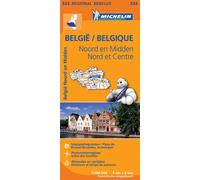 Carte Régionale België/Belgique Noord en Midden / Nord et Centre - Michelin - Michelin Travel Partner - broché - Atlas / carte