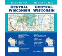 Carte régionale - Centre du Wisconsin (routes secondaires) | GM Johnson