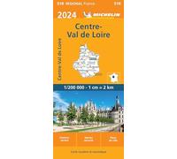 Michelin Carte Régionale Centre - Val de Loire 2024