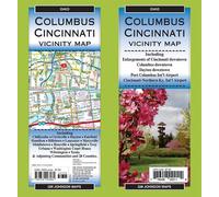 Carte régionale - Columbus, Cincinnati et environs (Ohio) | GM Johnson