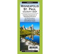 Carte régionale du Minnesota - Minneapolis St Paul et environs | GM Johnson