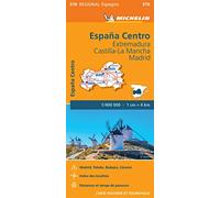 Carte Régionale Espagne Centre : Extremadura, Castilla-La Mancha, Madrid Échelle 1:400 000 - Michelin - Michelin Travel Partner - broché - Atlas / carte