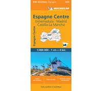 Carte Régionale Espagne Centre : Extremadura, Castilla-La Mancha, Madrid Échelle 1:400 000 - Michelin - Michelin - broché - Atlas / carte