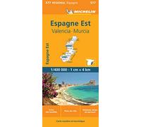 Carte Régionale Espagne Est : Valencia, Murcia