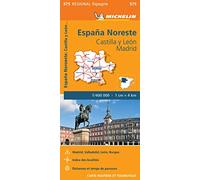 Carte Régionale Espagne Nord-Ouest : Castilla y Leon, Madrid