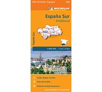 Carte Régionale Espagne Sud : Andalucia