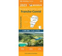 Carte Régionale Franche-Comté 2023